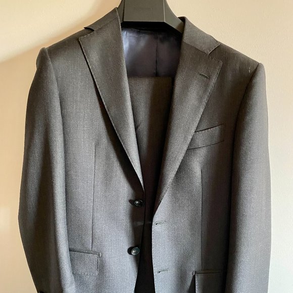 Suit Supply Dark Grey Napoli Suit 32R